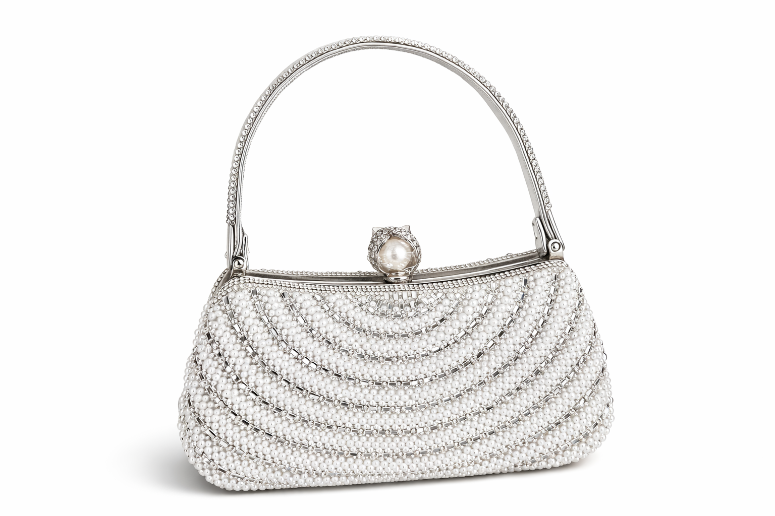 Sac à main perlé élégant