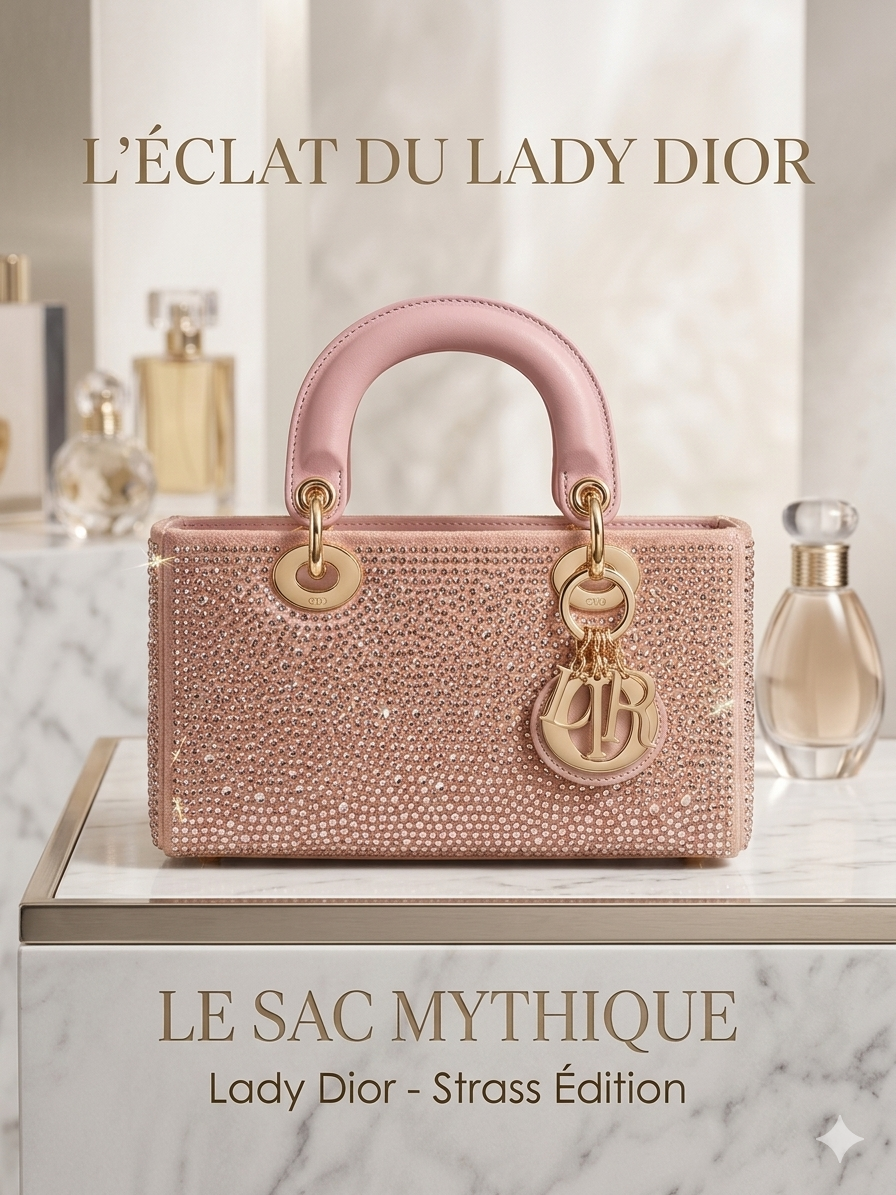 Sac à main luxe beige scintillant – finition dorée