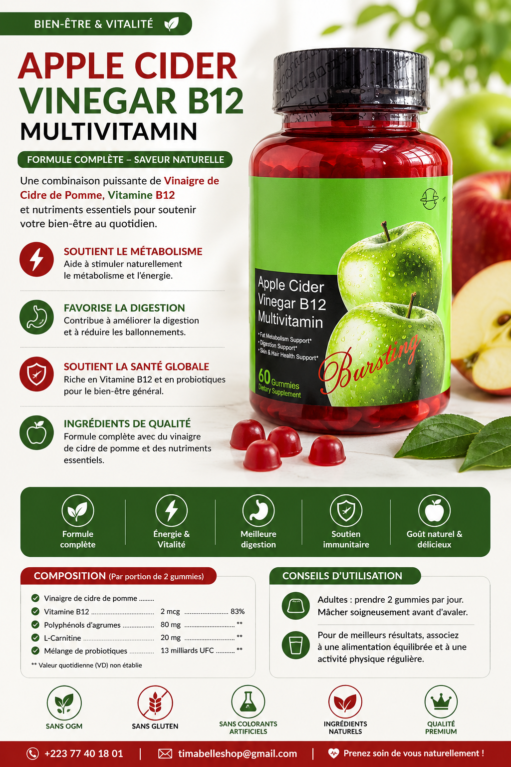 Apple Cider Vinegar B12